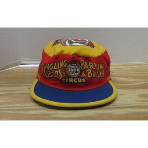 VGT Ringling Bros Barnum Bailey Hat Cap Strapback Circus Pillbox Painter 80s *